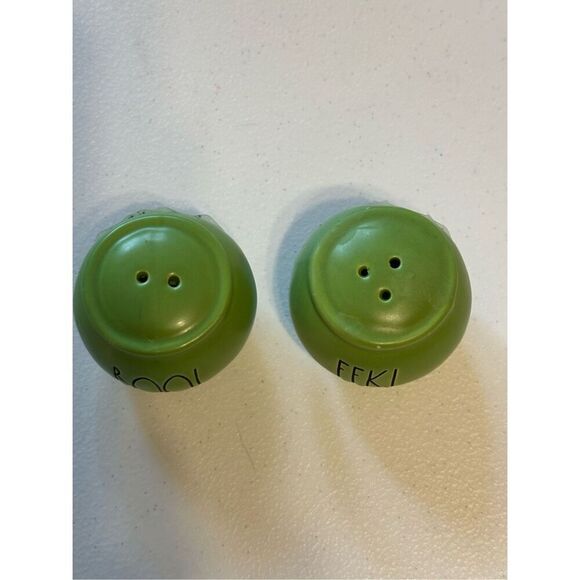 Rae Dunn Artisan Collection "BOO!" & "EEK!" Halloween Salt & Pepper Shakers - Picture 2 of 6